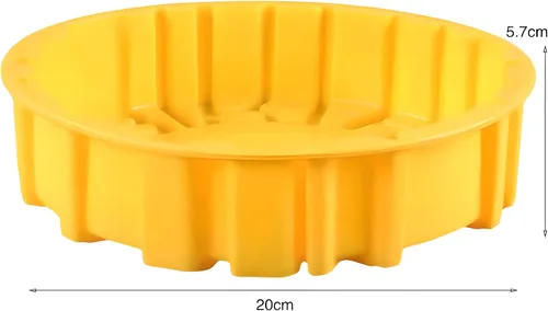 Miniatura 5 de Molde de silicona para hornear pastel de 8 pulgadas para fiesta de cumpleaños, molde de silicona