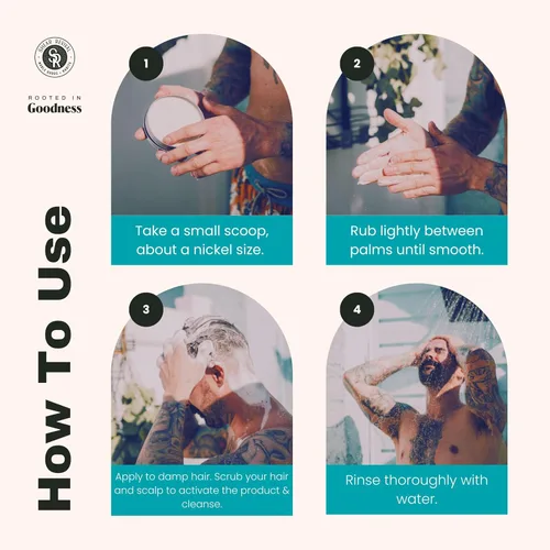 Miniatura 3 de Shear Revival Wonder Champú para hombres y mujeres, limpia y acondiciona el cabello y el cuero cabelludo, todo natural, sin sulfatos ni parabenos