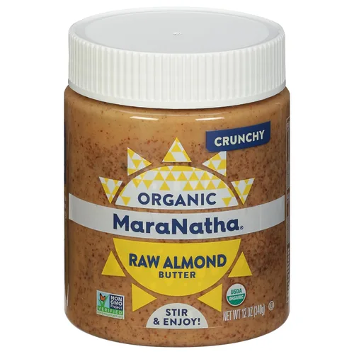 Miniatura 6 de MaraNatha Mantequilla cremosa orgánica de almendras crudas, tarro de 12 onzas