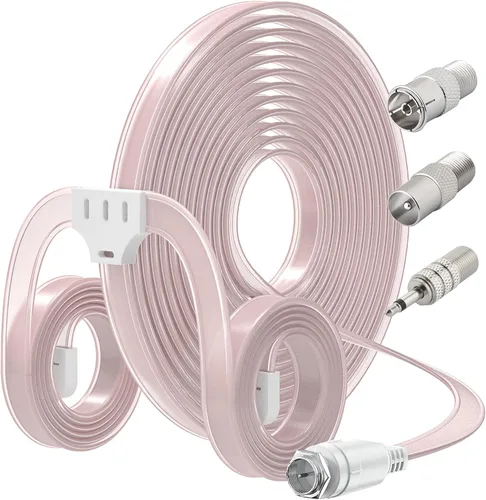Ancable Antena de radio FM para interior para receptor estéreo, tipo F macho antena estéreo dipolo para Pioneer Onkyo, Yamaha, Marantz, Bose Wave,