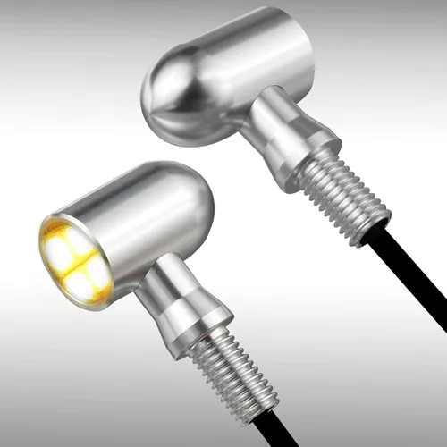 Miniatura 12 de Led Motorcycle Turn Signal Lights Universal Mini Front Blinkers Compatible with Harley Honda Suzuki Triumph Yamaha
