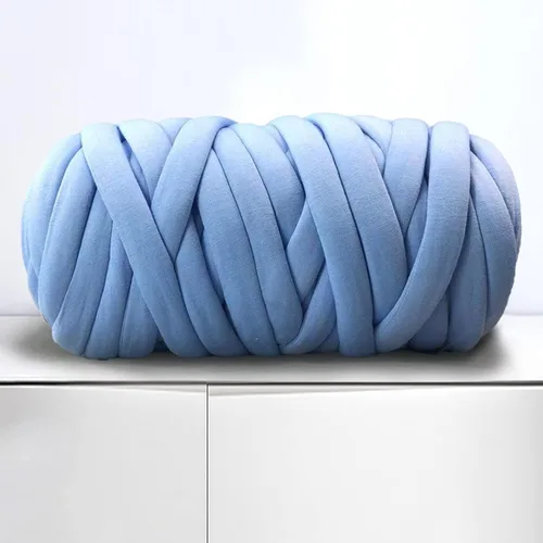 Miniatura 11 de Hilo para Tejer con el Brazo para Manta de Tiro de Nudo Trenzado Grueso DIY, Tubo Suave Extra de Algodón Lavable Hilo Gigante Voluminoso para Tejido
