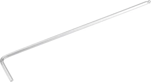 uxcell Llave de llave hexagonal de extremo de bola de 0.079 in, herramienta de reparación CR-V de brazo largo en forma de L Tono plateado