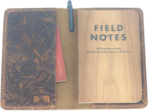 Miniatura 7 de JJNUSA Moleskine Cahier - Funda de piel envejecida para cuaderno de chequera, tamaño de bolsillo, 3.5 x 5.5 pulgadas, bloc de notas recargable