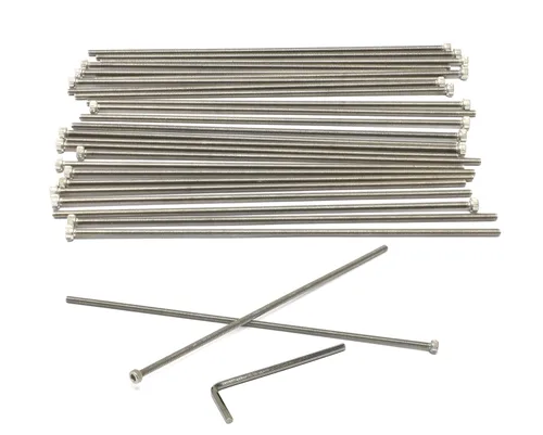 Miniatura 253 de iexcell 25 piezas M4 x 60/65/70/75/3.150 in paso de rosca 0.028 in acero inoxidable 304 cabeza hexagonal Tornillos Tornillos surtido Kit