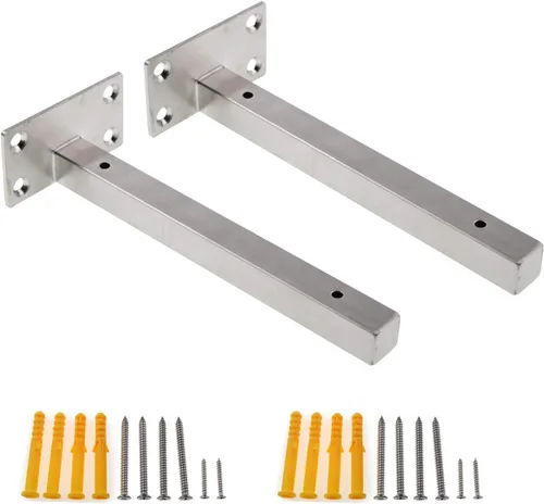 Soportes de estante resistentes, soportes flotantes para estantes, estantes decorativos montados en la pared, soporte para colgar en la pared con