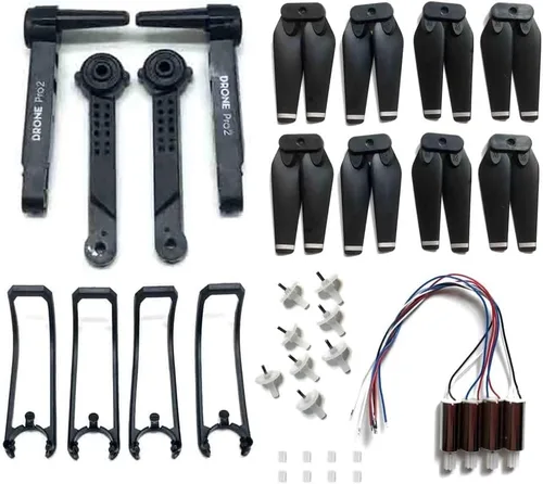 Miniatura 2 de Accessories for Quadcopters, Shovel Protection Arm 'Propulsor, Motor, Gear, Suitable for the FPV E99 Pro2 Control Drone Kit(Black)