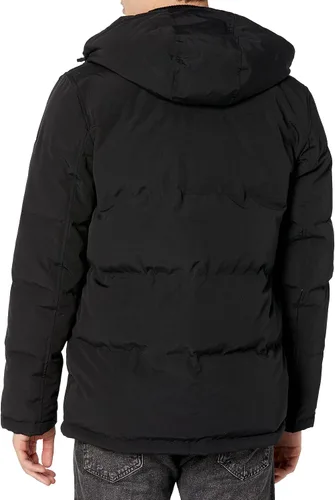 Miniatura 2 de Levi's Parka acolchada de tela ártica para hombre, Nuevo Negro