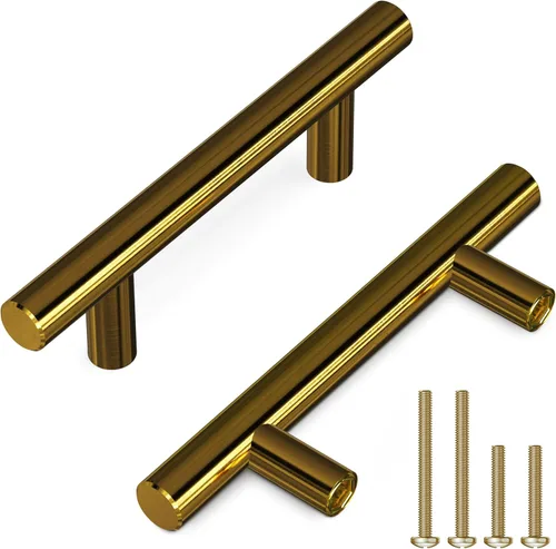 Miniatura 9 de Manijas de gabinete de níquel cepillado – 5 pulgadas de largo, 3 pulgadas entre centros de agujeros – Tiradores modernos para armarios de cocina