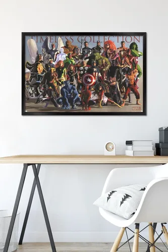 Miniatura 6 de Marvel Comics Group - Póster de pared, 34 pulgadas de largo x 22.4 pulgadas, versión enmarcada en negro Versión con marco negro