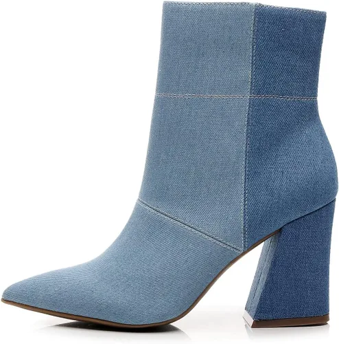 Miniatura 2 de Bliss - Botines cómodos de tacón grueso para mujer, estilo Chelsea