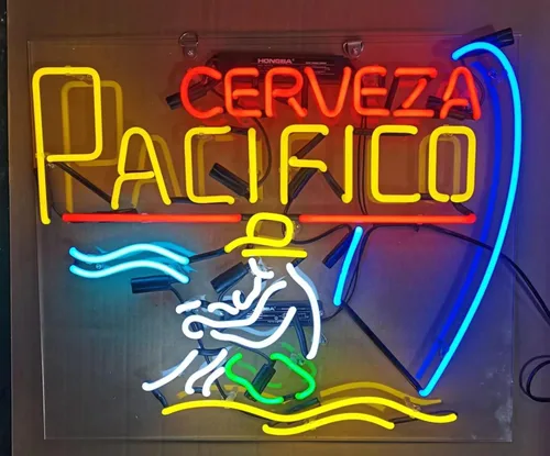 Miniatura 5 de 20 "alas de ángel blancas diseño personalizado decorado panel acrílico hecho a mano hombre cueva neón signo luz UT65 PVC01