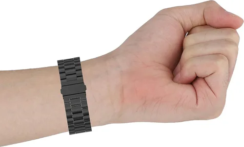 Miniatura 8 de Banda de reloj clásica de metal de acero inoxidable para Huami Amazfit GTS 4 mini 4 3 2 2e 2 Mini/GTR 1.654 in/Bip 3 pro/Bip U pro/Bip S/Bip Lite