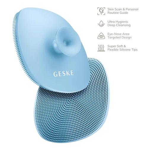 Miniatura 4 de GESKE SmartAppGuided Cepillo facial profesional 4 en 1 Mango de silicona suave para una limpieza suave Cuidado de la piel de rutina