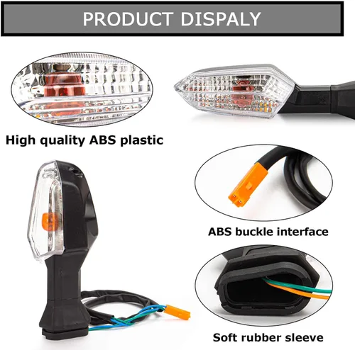 Miniatura 4 de PSLER Luz intermitente trasera delantera trasera para Ninja 650 ER-6F 2012-2016 para Ninja 300 EX300 2012-2016 y para Ninja 1000 2011-2017