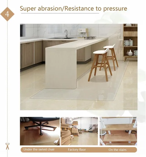 Miniatura 4 de Mantel de vinilo transparente rectangular de plástico, impermeable, resistente al aceite, protector de mesa de PVC para cocina, mesa de comedor