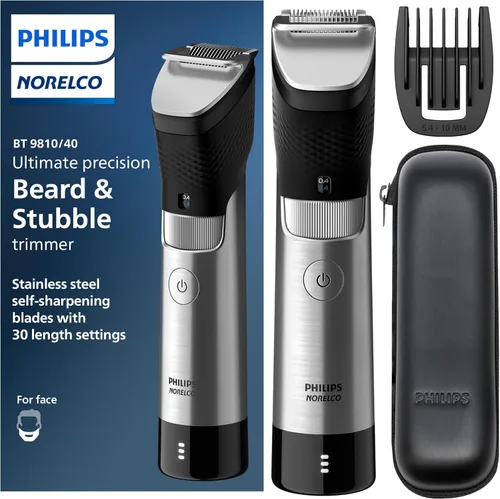 Miniatura 9 de Norelco Philips Recortador de barba Serie 7000, recortador 100% impermeable para hombres, 40 configuraciones de longitud de cabello, adaptabilidad