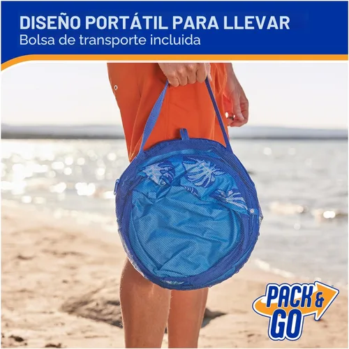 Miniatura 5 de Swimways Elite - Piscina desplegable sobre el suelo, piscina para bebés con toldo y funda de transporte, piscina plegable para niños de 9 a 24