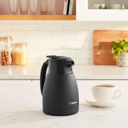 Miniatura 10 de Zojirushi SH-HC10BM - Jarra al vacío de acero inoxidable, 1 litro, negro mate