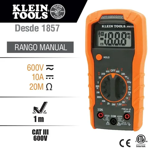 Miniatura 4 de Klein Tools Kit de prueba eléctrica con multímetro digital, probador de voltaje sin contacto y estuche de transporte