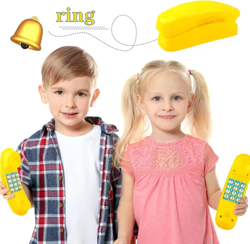 Miniatura 5 de Swingset - Juguetes para teléfono con llave numérica para niños, parque infantil, casa del árbol, accesorios de gimnasio en la selva (amarillo)