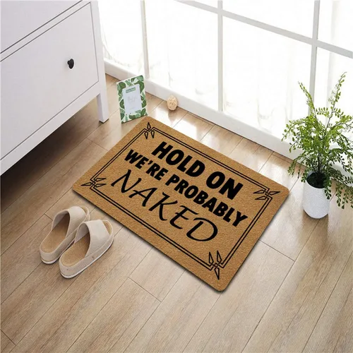 Miniatura 4 de Divertidos tapetes decorativos de bienvenida para puerta de entrada, tapete de regalo personalizado (23.7 x 15.9 pulgadas)