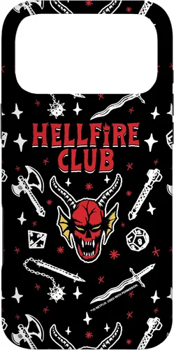 Miniatura 21 de Funda con patrón Hellfire Club de Stranger Things para iPhone 11 Pro Max