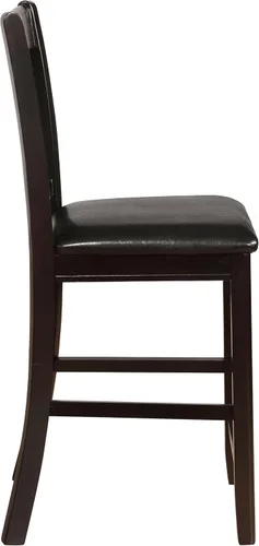 Miniatura 11 de Coaster Home Furnishings LAVON - Sillas tapizadas de madera para mostrador - respaldo de celosía, asientos acolchados - Comedor y cocina - Juego