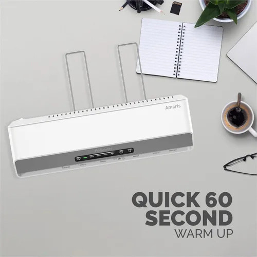 Miniatura 4 de Fellowes Amaris 125 máquina laminadora, para uso en la escuela o la oficina, ancho máximo de 12.5 pulgadas, con 10 hojas laminadoras sin atascos