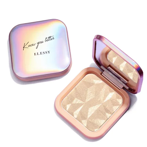 Miniatura 6 de ELESSY Paleta Iluminadora de Maquillaje de Larga Duración Polvo Iluminador Facial con Brillo Paleta Iluminadora Se Adapta a Todos los Tonos de #04