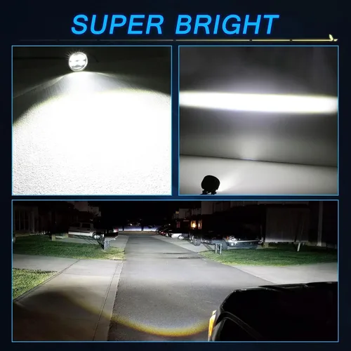 Miniatura 5 de Luces antiniebla LED SAE, ACEC SHOP 2 unidades de 80W, cápsulas LED redondas de 8.9 cm / 3.5 pulgadas aprobadas por DOT, luces de cápsula legales