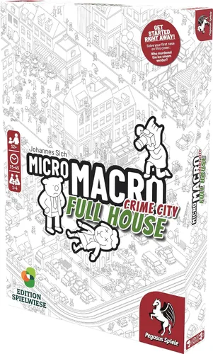 Miniatura 2 de MicroMacro: Crime City: Full House - Juego de mesa de Pegasus Spiele de 1 a 4 jugadores - Juegos de mesa para la familia - 15-45 minutos de juego