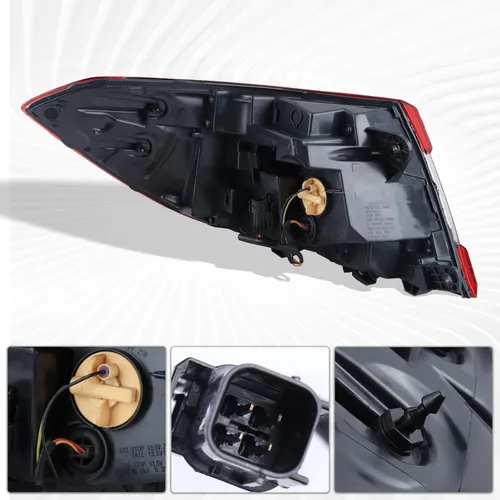 Miniatura 4 de Conjunto de lámpara trasera LED compatible con Honda Accord Sedan 2018-2022 lado derecho del pasajero 33500TVAA01 HO2805118