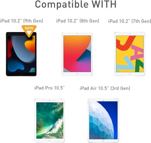 Miniatura 7 de Armor Protector de pantalla de vidrio flexible para iPad Pro 10.5" / iPad 10.2" (7ª/8ª/9ª) / iPad Air 10.5" (3ª), 9H con HD