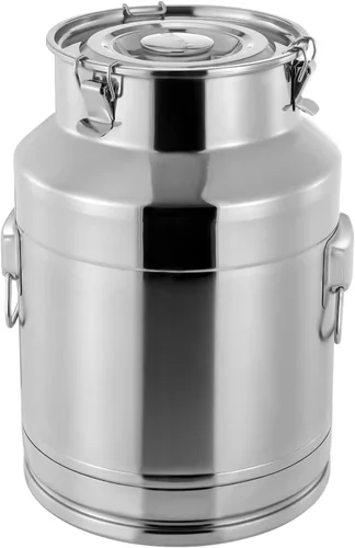 Miniatura 15 de LOYALHEARTDY Lata de leche de 10L/2.64 galones, latas de transporte de leche de acero inoxidable, cubo de vino, jarra, jarra de aceite, barril