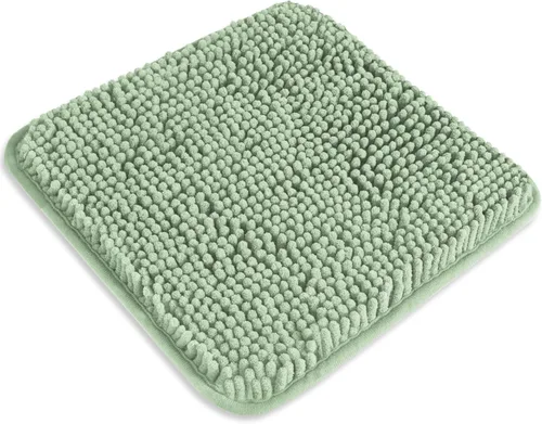 Miniatura 182 de Alfombra de baño pequeña de 12 x 18 pulgadas, lavable y absorbente, antideslizante, alfombra de baño de felpilla gruesa y suave para baño, ducha