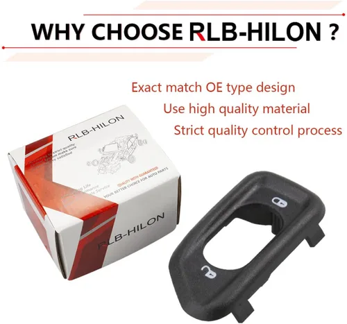 Miniatura 2 de RLB-HILON Bisel de interruptor de bloqueo de puerta, compatible con Jeep Wrangler JK, para 2011 2012 2013 2014 2015 2016 2017 2018 año