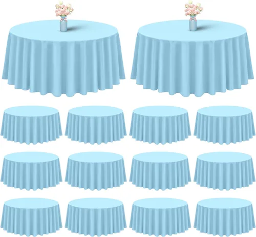 Miniatura 52 de Showgeous Paquete de 4 manteles rectangulares de poliéster de 60 x 102 pulgadas, resistentes a las arrugas, lavables, para bodas, mesas de comedor