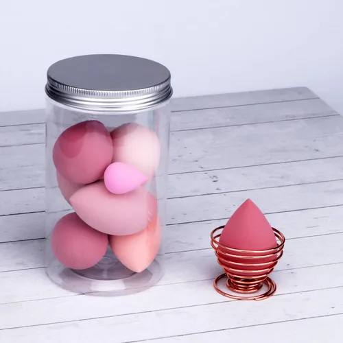 Miniatura 7 de Leeshine - Set de esponjas de maquillaje - Esponjas de belleza para mezclar con 1 soporte y estuche en forma de huevo, impecables para crema, polvo