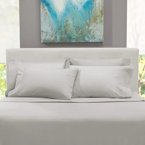 Miniatura 116 de Clara Clark - Juego de sábanas King con Flex Top, 6 piezas - Sábanas de lujo para cama King con cabeza dividida, juego de cama súper suave, King