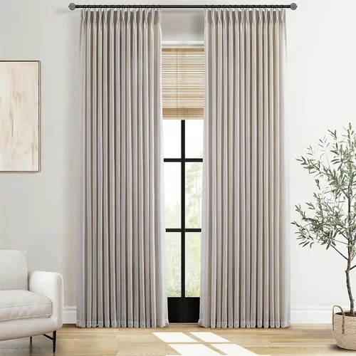 Miniatura 30 de Cortinas de lino plisadas
