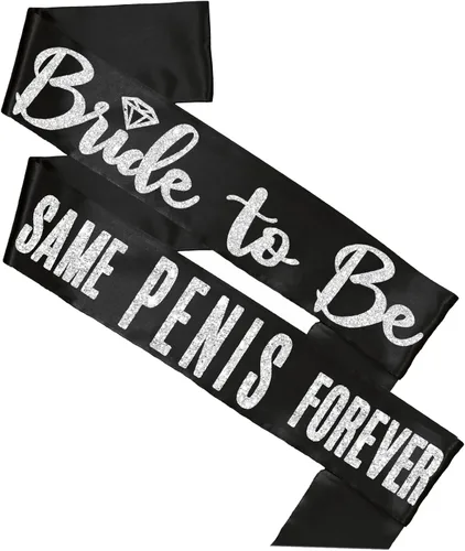 Miniatura 9 de Bachelorette Party Sashes Black - BRIDAL GRADE SATIN Bride to Be Sash - Funny Lingerie Shower Gifts Juego de 2 piezas: Negro2