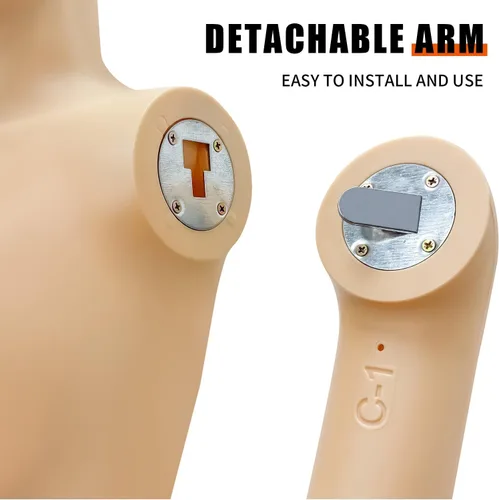 Miniatura 3 de Maniquí de cuerpo completo con curvas BBL femenino, brazos ajustables desmontables de 70.8 pulgadas y forma de vestido de torso extraíble con base