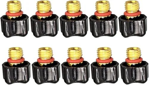 Miniatura 10 de RIVERWELD TIG Tapas traseras largas medianas cortas 41V24 41V35 41V33 41V24L Fit SR PDA DB WP 9 20 25 TIG soldadura antorcha 10 piezas