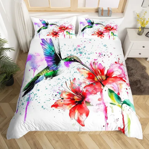 Miniatura 14 de Erosebridal Juego de ropa de cama con diseño de árbol de la vida, tamaño Queen para niños y niñas, diseño bohemio exótico de mariposa, funda