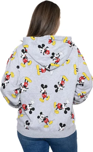 Miniatura 4 de Disney Sudadera con capucha y cremallera para mujer con estampado de Mickey Mouse