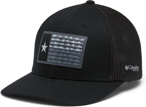 Miniatura 875 de Columbia - Gorra de malla con bandera con árboles unisex para adultos, corona alta