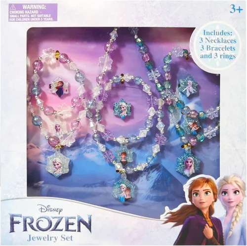 Miniatura 2 de LUV HER Girls Jewelry Set - Dress Up Toy Jewelry Box Set with Bead Necklaces, Bracelets, and Rings - Frozen Play Accessories - Ages 3+