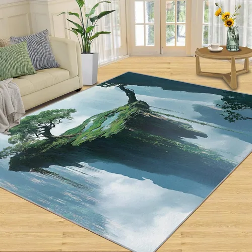 Miniatura 18 de Girl Horse Rugs for Bedroom, Horse Area Rug, Animal Rugs for Living Room, Indoor Non-Slip Rug, Machine Washable Carpet for Front Entrance Floor