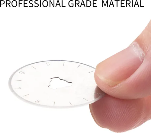 Miniatura 2 de Cuchillas de corte rotativas de 0.116 pulgadas, paquete de 10 cuchillas de repuesto, cortador más afilado para costura, acolchado, tela